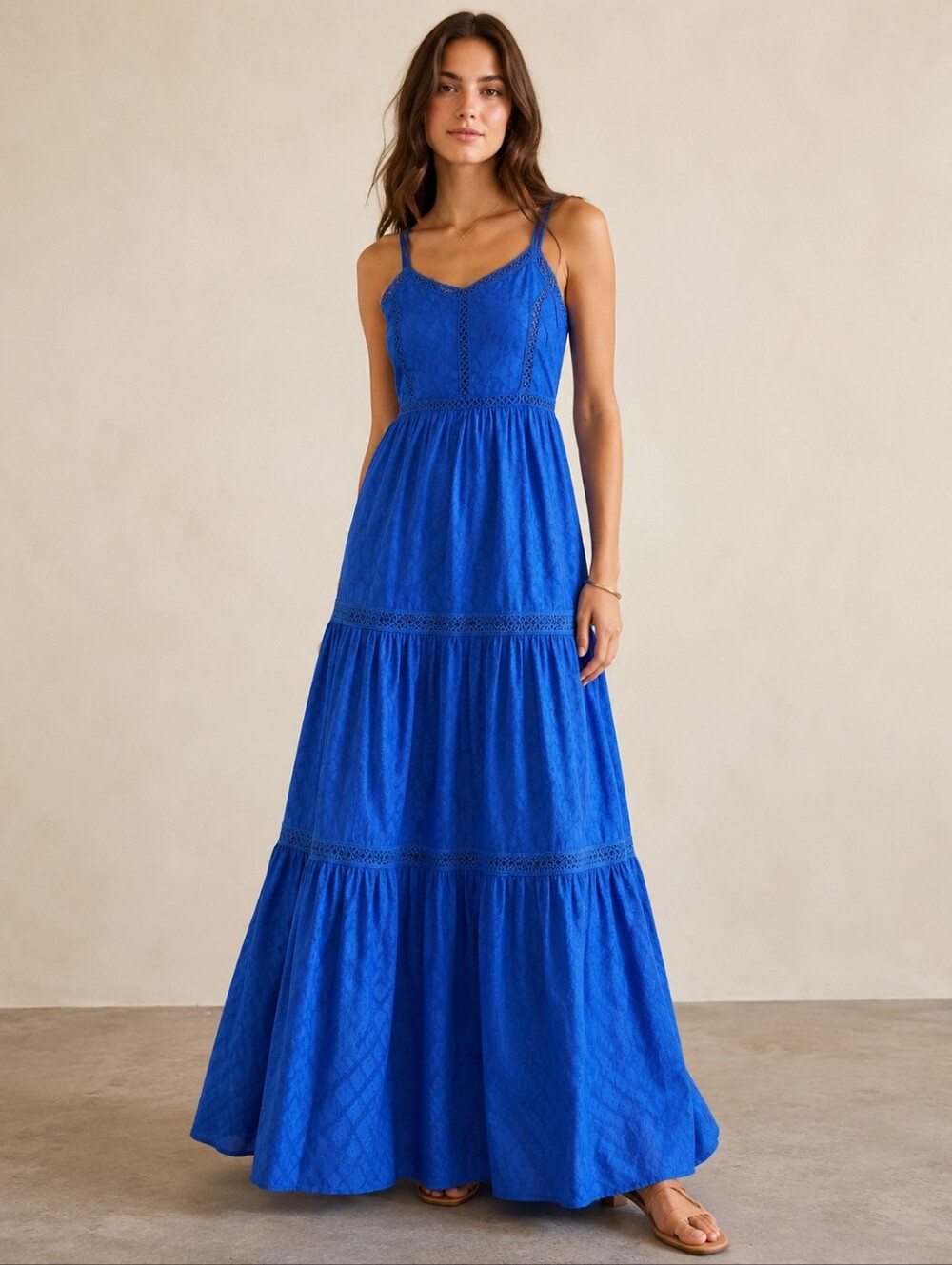 ❤️ NWT! JOIE MAXI DRESS, LACE TRIM, COTTON, XS